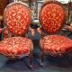 pair of mahogany armchairs, dating from the 19th century