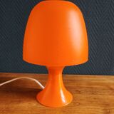 Vintage table lamp/Orange plastic mushroom lamp