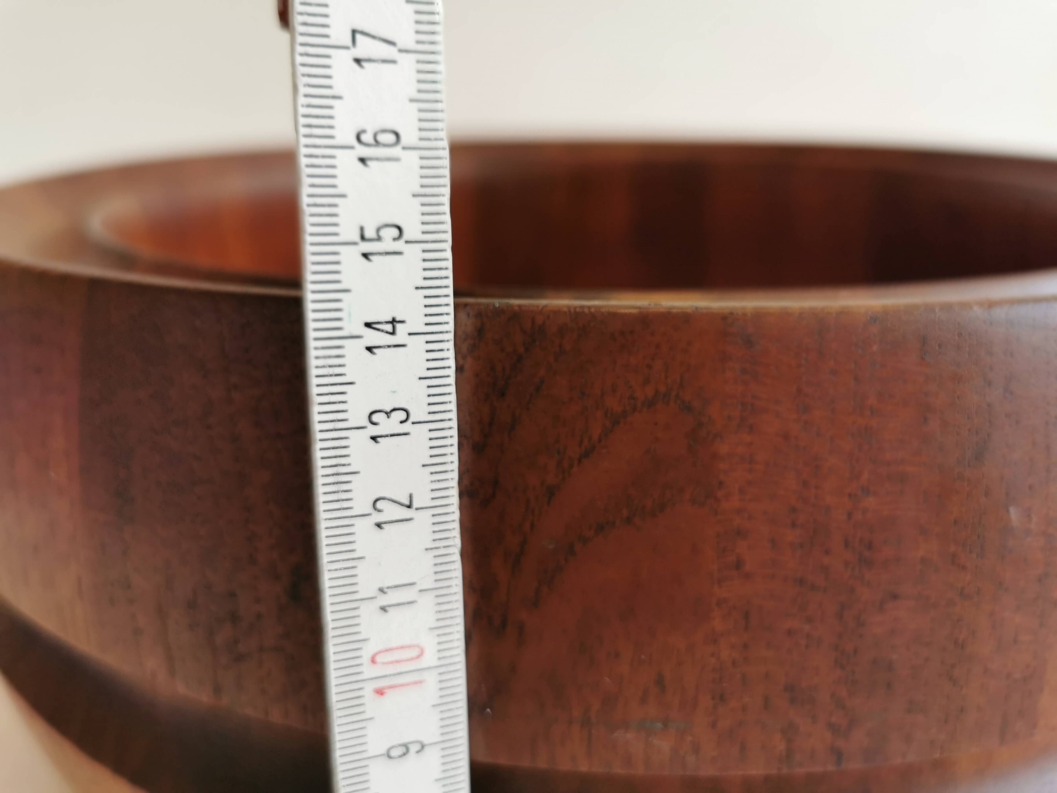 Huge Danish-designed bowl in solid teak.