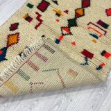 Tapis berbère en laine fait main 200 x 100 cm