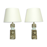 Pair of Danish ceramic lamps, design Nils Thorsson for Fog-Morup, Royal Copenhagen