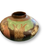 Peruvian vase in polychrome terracotta