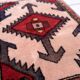 Vintage persian carpet hamadan handmade 42cm x 60cm 1970s