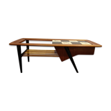 Table basse bar caché par Alfred Hendrickx pour Belfom, années 1950