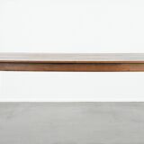 Large antique dining table for 6 to 8 people with two functional drawers