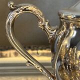 Silver-plated tea and coffee service with tray