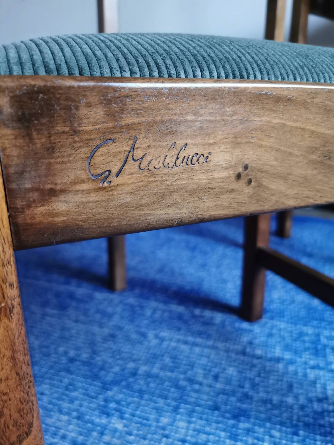 Set of 4 authentic Michelucci chairs