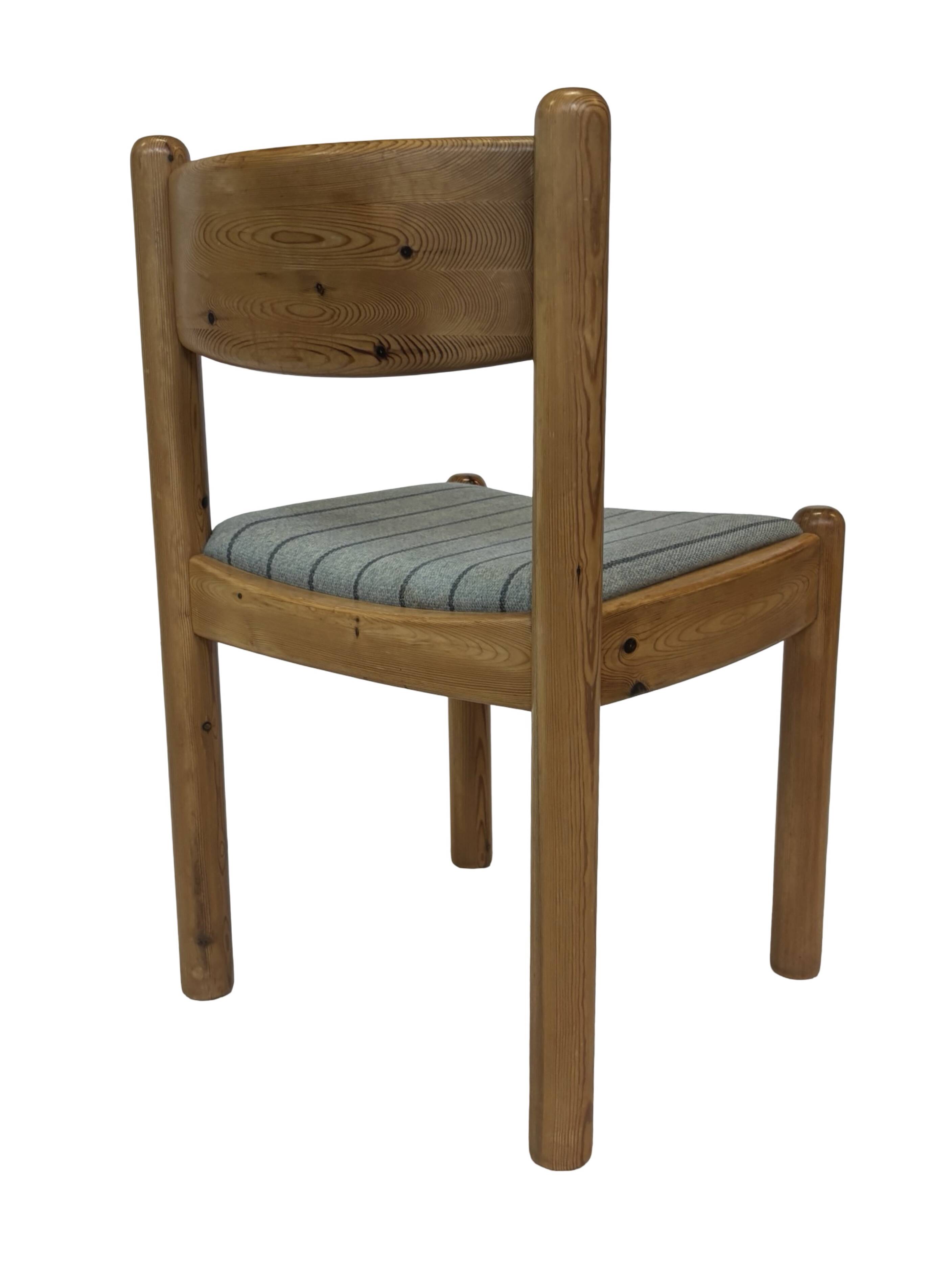 Vintage set of four Pinewood dining chairs Denmark