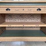 Buffet 1 tiroir relooké console rangement ouvert