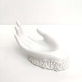 Hand soap holder and porcelain jewelry