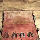 Vintage Handmade Wool Carpet Bag: Oriental Tribal Art Shoulder Bag