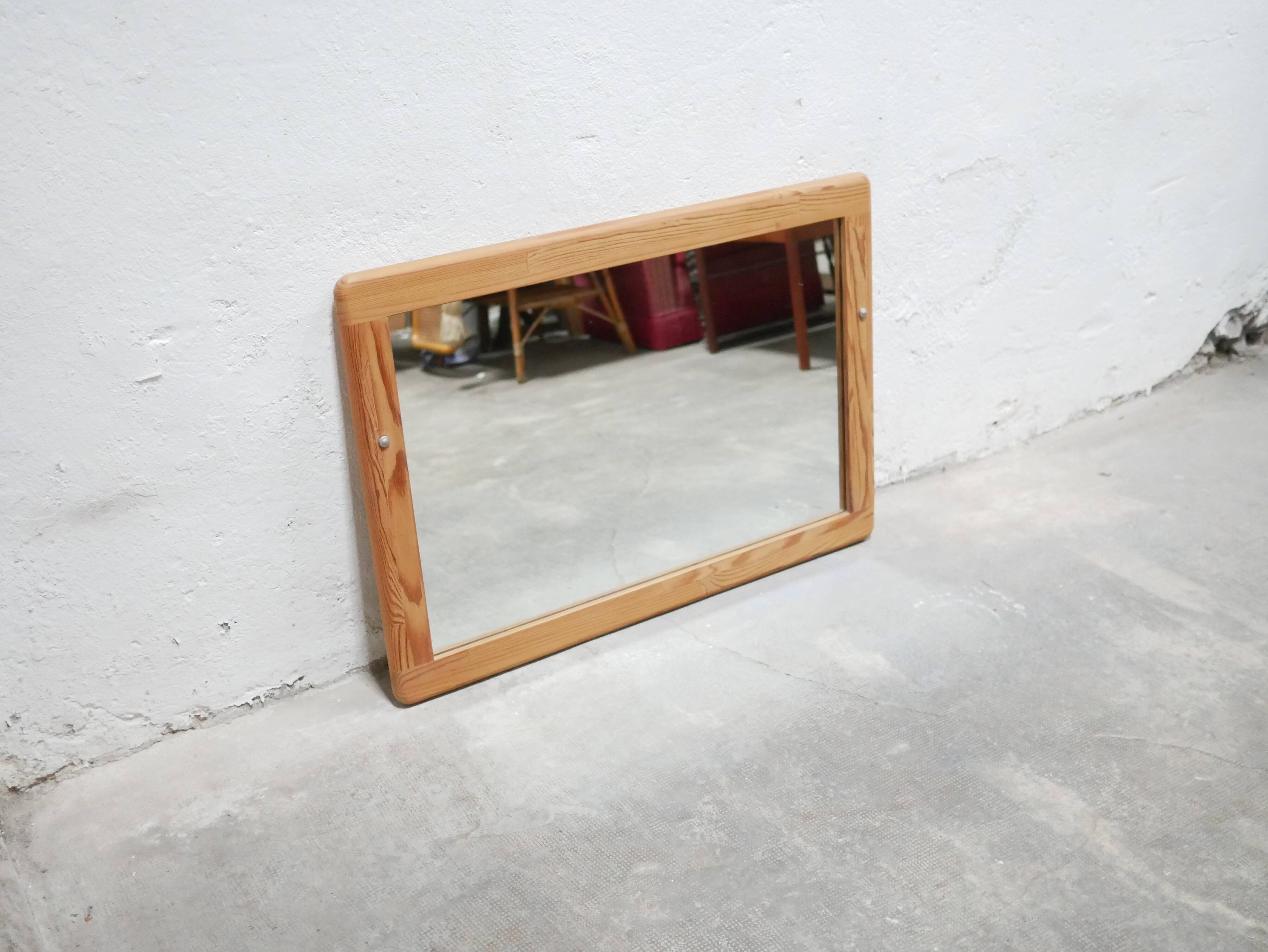 Vintage pine mirror