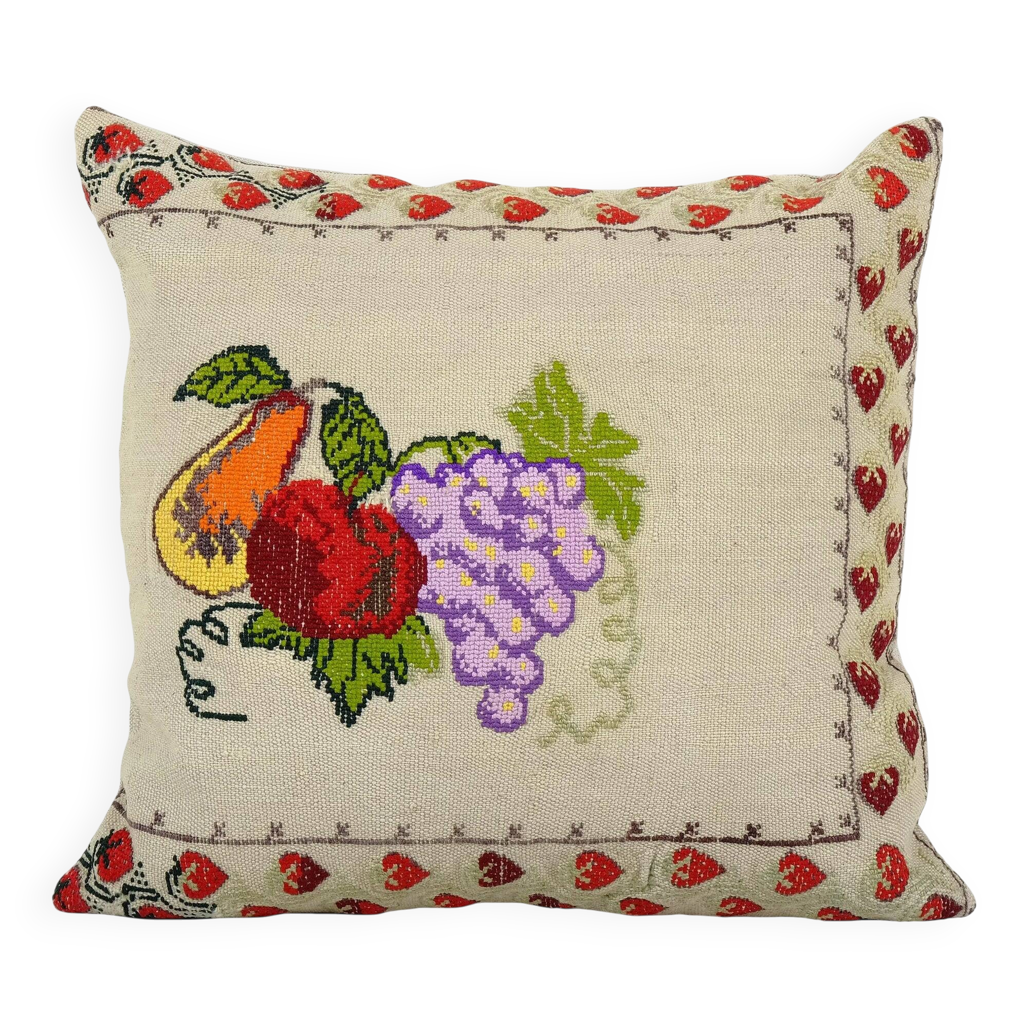 Vintage kilim cushion cover 53x56 cm