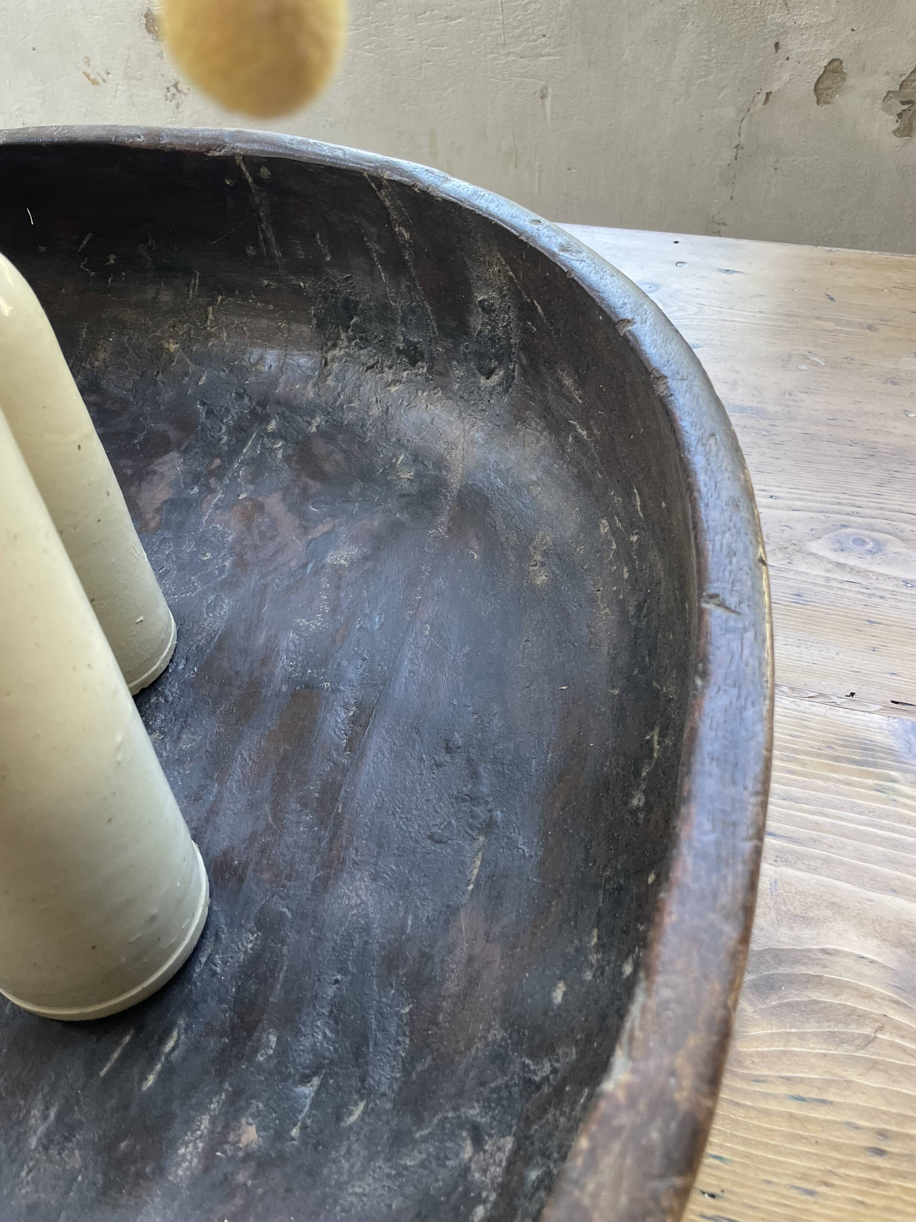 Plat en bois berbère XXL