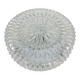 Massive Belgium Vintage Pressed Glass Mid-Century Rosette Ceiling Lamp Wall