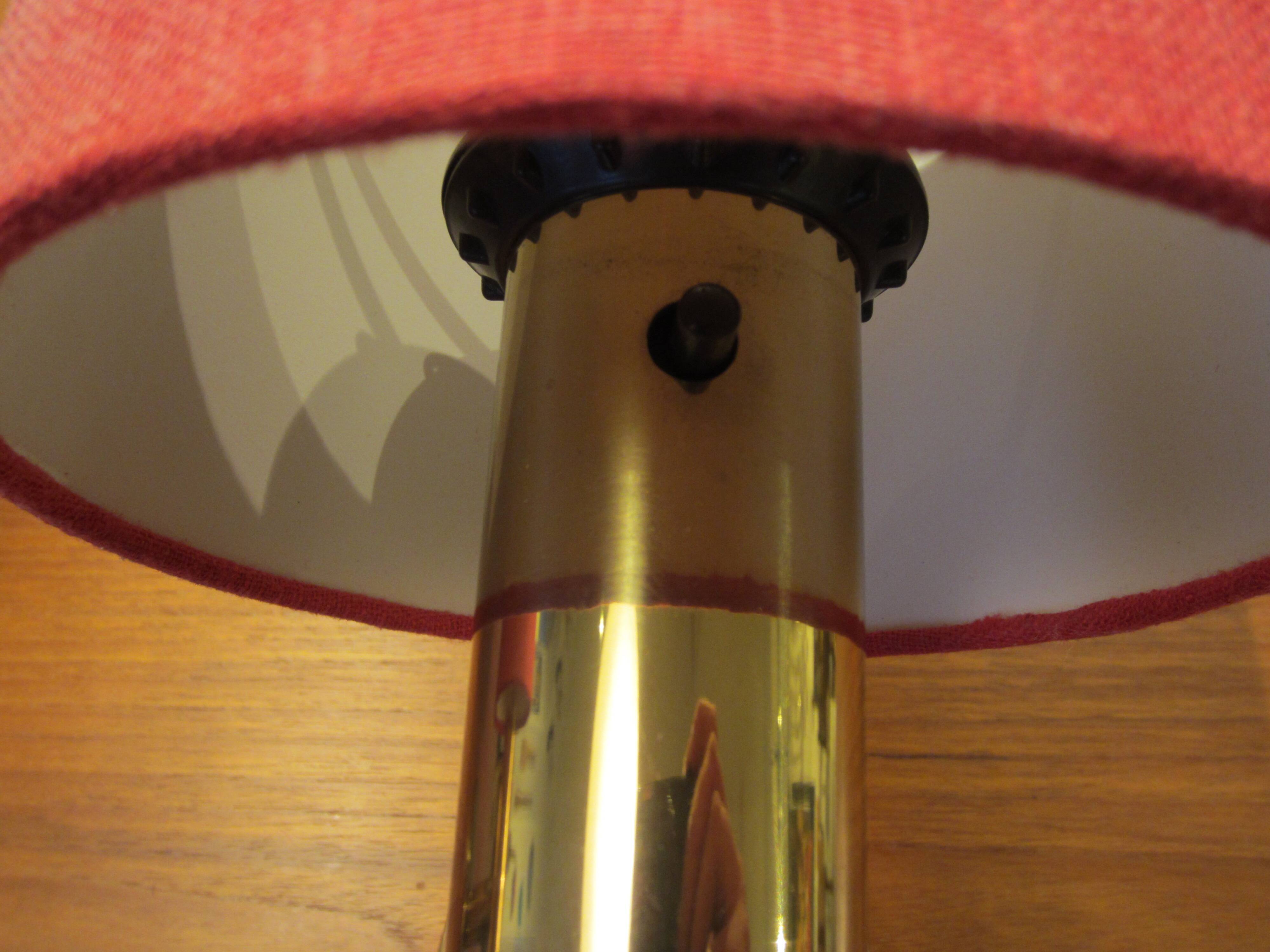 Pair of golden Scandinavian wall lights by Bergboms