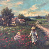 Signed Italian landscape