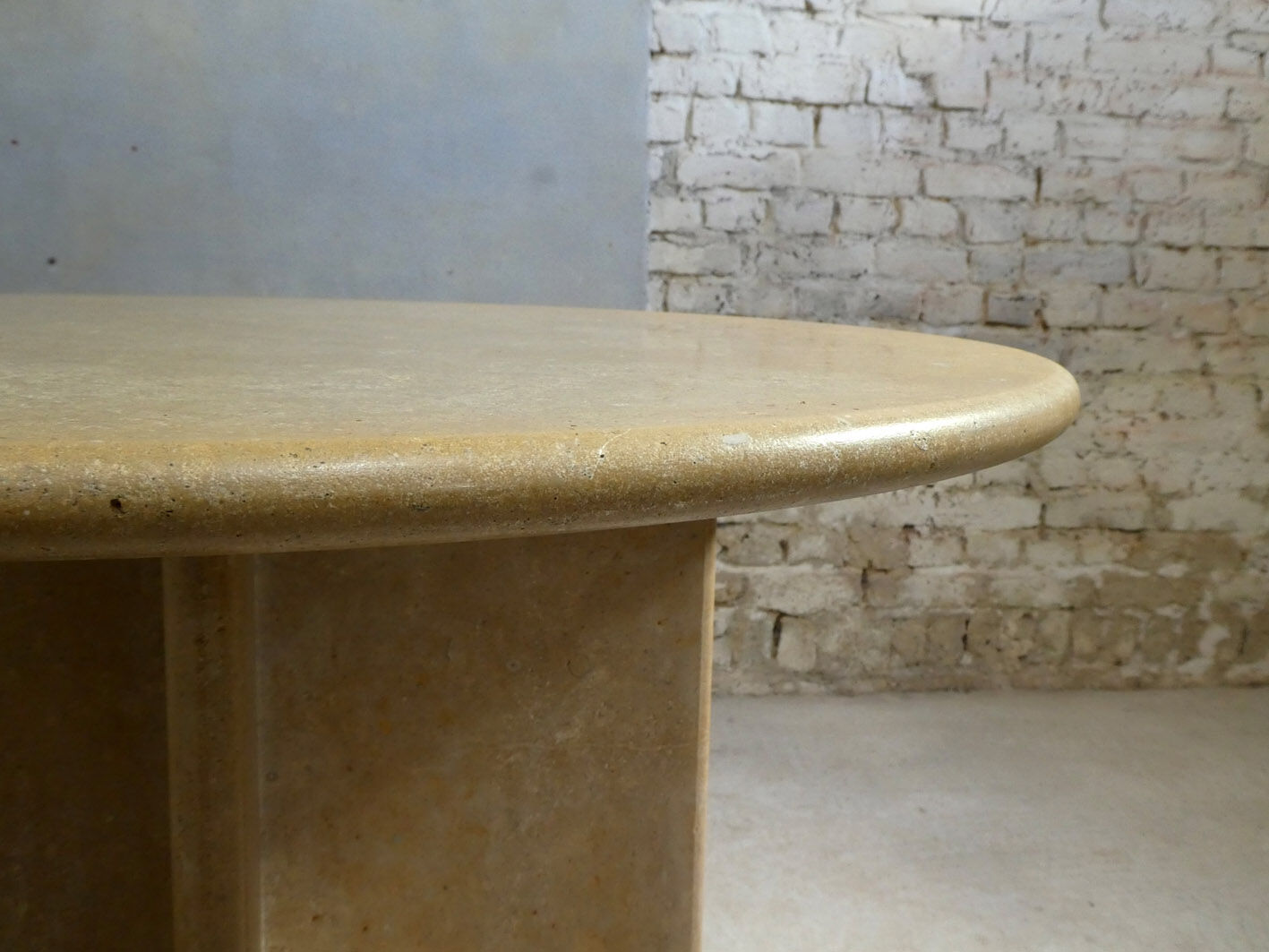 Travertine table