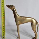 Lévrier en laiton massif 16 cm