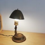 World War 2 WWII portable adjustable brass table lamp 1940s