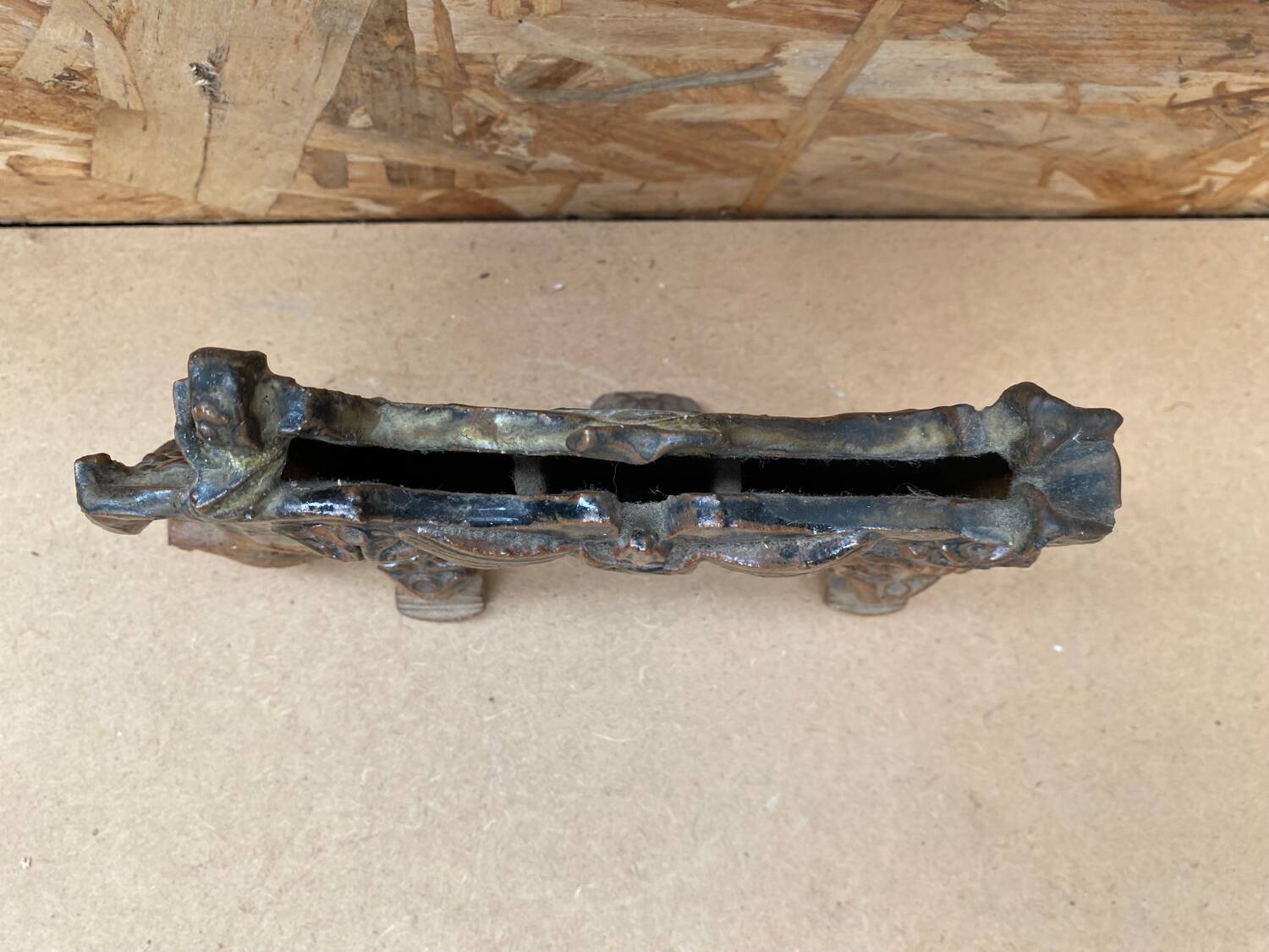 Antique Joe & Pat ROWLAND St Vicens Glazed Ceramic Vase 1960 France #B471