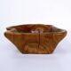 Brutalist Wood bowl - 1980s
