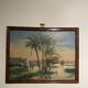 Old painting, orientalist landscape, signed George 20th century