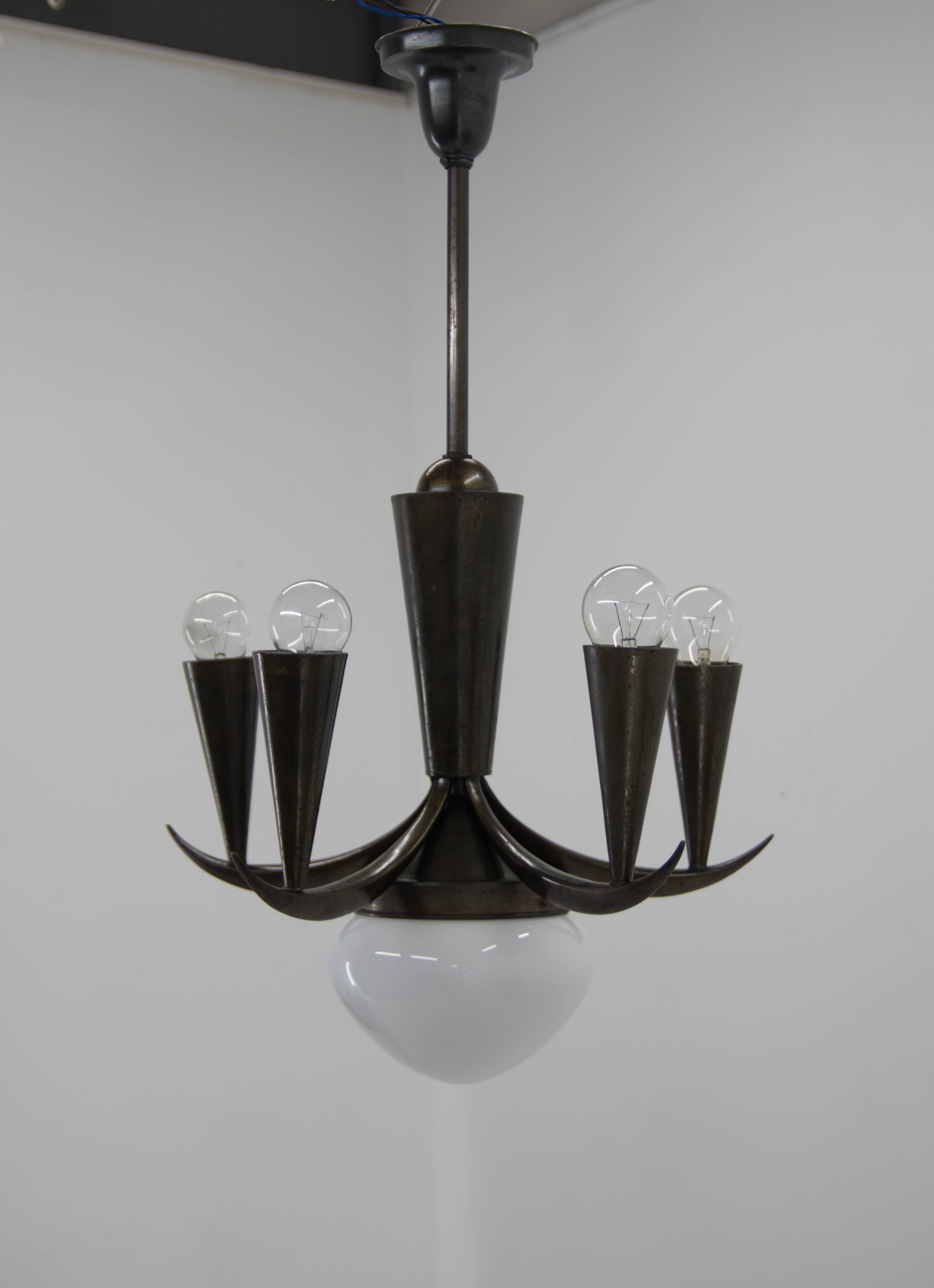 Cubistic Chandelier by IAS, 1910s