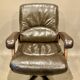 Fauteuil et ottoman en cuir, 1960