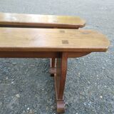 Pair of oak benches