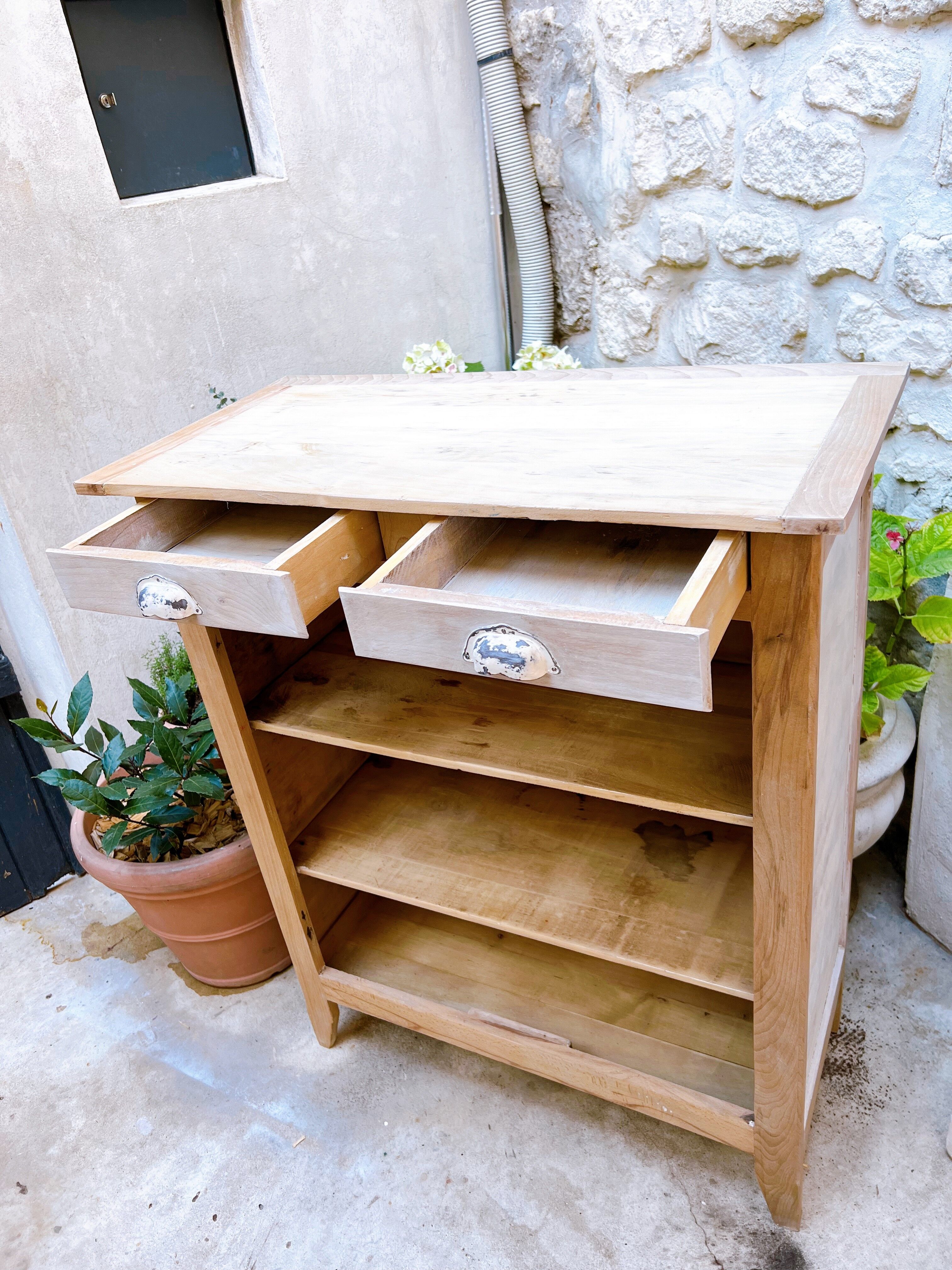 Parisian buffet without doors