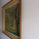 Large oil on canvas landscape of St Paul de Serre signed R. CAZ.