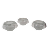 Set of three "Apollo"candle light holders by Markku Salo, Arabia, Finland