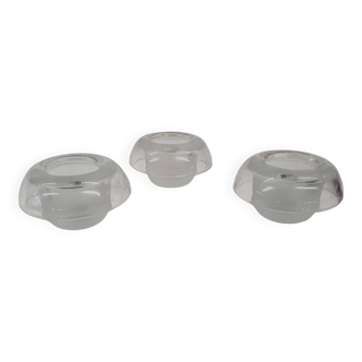 Set of three "Apollo"candle light holders by Markku Salo, Arabia, Finland