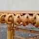 Table basse en rotin années 50