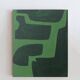 Abstrait organique vert sur vert 100x81cm