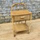 Rattan bedside table