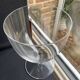 6 large glasses in light blown crystal