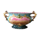 Art Nouveau planter barbotine Majolica 19th