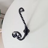 Vintage wrought iron coat rack