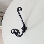 Vintage wrought iron coat rack