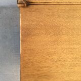 1950s wheeled oak dessert