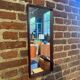 Rectangular teak mirror, 1960s