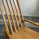 Rocking chair hêtre blond vintage