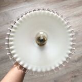 Vintage opaline pendant light