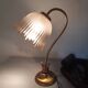 Art deco globe tulip glass lamp