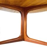 Danish Design Coffee Table Round Teak Bernhard Perdersen 1950s 60s Midcentury