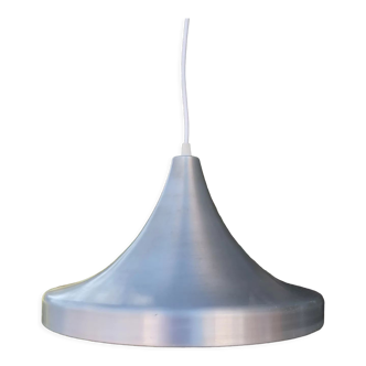 Vintage space age pendant lamp in brushed aluminum