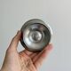 Set of 6 stainless steel footed bowls