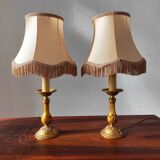 Paire de lampes vintage